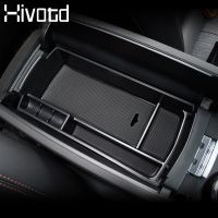 Hivotd For Peugeot 3008 3008GT 5008 2021-2017 Car Armrest Box Storage Box Central Console Storage Box Interior Essories