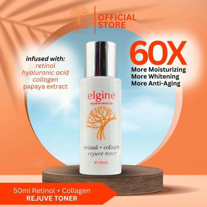 Elgine Premium Skincare Retinol + Collagen REJUVE TONER | Lazada PH