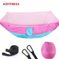 Custom Multifunction 360 Degree Quick Open Pop Up Automatic Outdoor Camping Portable Folding Hammock With Mosquito Net