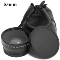 0.45x 55mm 55 Fisheye Wide Angle Macro Conversion Wide-Angle Lens Bag 62mm Cap For Sony A290 A580 A200 A450 A330 HX300 1pcs