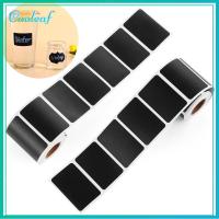 COOLEAF 150pcs/roll บ้าน ขวดแยม เครื่องเทศ ปากกามาร์กเกอร์ แท็กขวด ป้ายกระดานดำ สติ๊กเกอร์ฉลาก