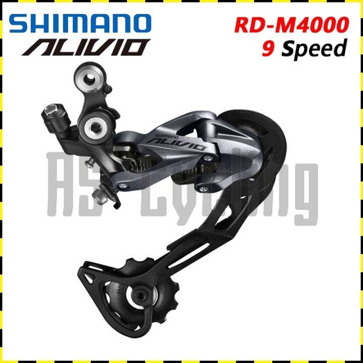 【COD Ready】 Shimano Alivio RD-M4000 9 Speed MTB Shadow Rear Derailleur ...