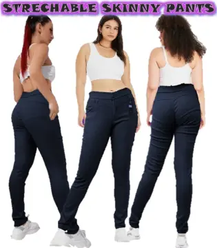 PLUS SIZE HIGHWAIST BLACK/NAVY BLUE PANTS FOR WOMEN