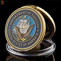 USA Military Department of The Navy Great Seal Of American Washington.D.C Gold Challenge Coin Collection For Gifts