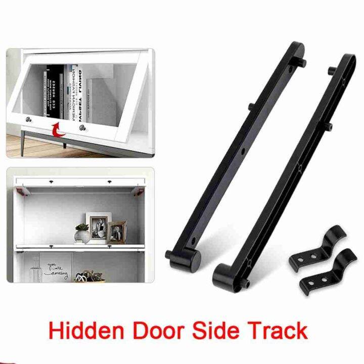 PDG Hardware Flipup Bookcase Locker Door Rail Hidden Slides Bearing