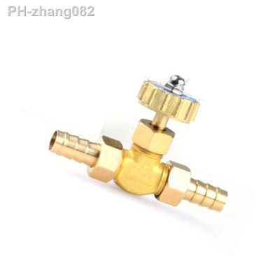 8mm Hose Barb Thread Two Way Straight Brass Needle Valve Regulating Valve For Water Oil Air