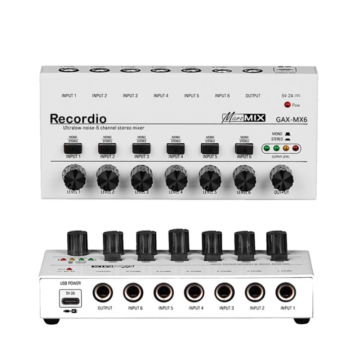 1-piece-6-channels-audio-mixer-mini-stereo-mixer-professional-sound-mixer-6-35mm-low-noise-usb-mixer-for-recording-studio-white