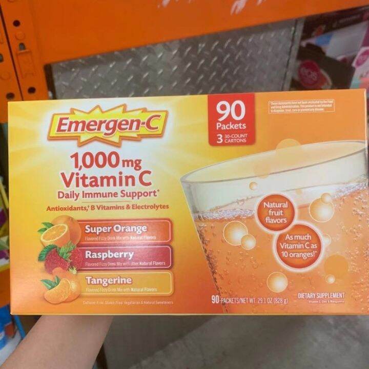Spot Us EmergenC vitamin C effervescent powder instant medicines to be