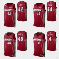 เสื้อกีฬาบาสเก็ตบอล NBA Jersey Miami Heat Haslen Oladipo Love Herro สีแดง พลัสไซซ์ สําหรับผู้ชาย และผู้หญิง ไซซ์ 22-23