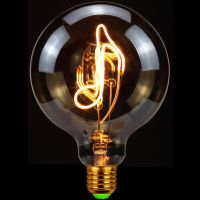 ✳✔♨ Led Bulbs Vintage Night Light Bulb Big Edison Bulb G125 Led Filament 4W AC85-265V Decorative Light Bulb Music Note Lamparas