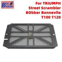 นะใส้☂สำหรับ Triumph Boneville T100 T120 Bobber Street Scrambler มอเตอร์ไซค์กระจังป้องกันฝาปิดตะแกรงหม้อน้ำ