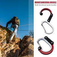 Bitak 1PCS ทนทาน 12KN D Carabiner Key อลูมิเนียมประตูลวดสปริงคลิปล็อคกระเป๋าเป้สะพายหลัง Hammock Camping Hiking Climbing Equipment