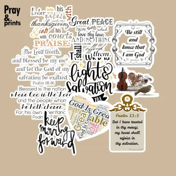 He Is Exalted, Faith Sticker Sheets, Christian Planner Stickers