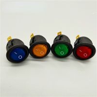 5pcs 20mm KCD1 Led Switch 10A 12V Light Power Switch Car Button Lights ON/OFF 3pin Round Rocker Switch DIY Electrical Circuitry  Parts