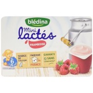 Sữa chua Bledina Pháp đủ vị 6x55g vỉ vị Mâm xôi