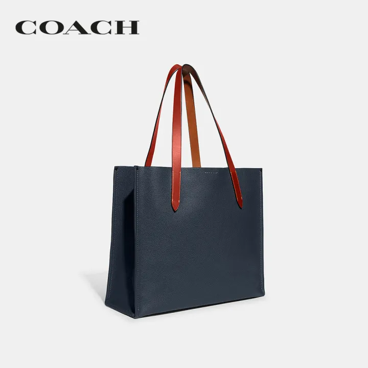 coach-กระเป๋าทรงสี่เหลี่ยมผู้ชายรุ่น-relay-tote-สีฟ้า-ch756-den