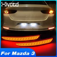 For Mazda 3 Bpp 2022-2019 Essories Rear Foglight Brake Lamp Led Dynamic Turn Signal Lights Decoration Reflector Modification