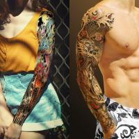 【hot】☇۩  Temporary Sticker Fake Tattoos Men Flash Arm Female Male