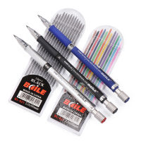 Writing Point 2.0mm Automatic Pencil Drawing Design Painting Mechanical Pencil Black/Colorful Refills School Office Stationery