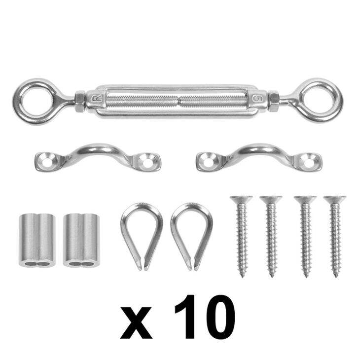 Heavy Duty Stainless Steel Cable Railing Kits for 1/8'' cable wire rope ...