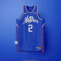 2023 NEWNBA เสื้อบาสเก็ตบอล Los Angeles Clippers Paul George Kawhi Leonard Full Sublimation Basketball Jersey ชื่อที่กำหนดเองและหมายเลข Man S Blue สีดำสีขาวเสื้อคุณภาพสูง