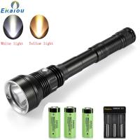 New XHP70.2 LED Profession Diving Flashlight Waterproof IP68 Underwater 100M Dive Powerful Light 26650 Torch Lamp Rechargeable  Flashlights