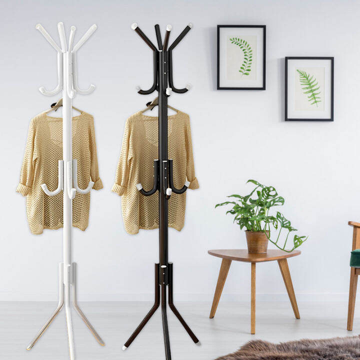Standing Coat Rack Metal FreeStanding Coat Rack 3 Layers Free Standing