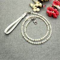 Luxury White Imitation Pearls Diamond Ball Pet Dog Chain Leash Walking Jogging Leads Leashes For Small Medium Size Dog Cat Lead