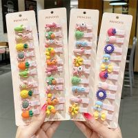 【CW】 10 PCS/set Children Fruit Hairpins Baby Hair Side Bangs Barrettes Accessories Headwear