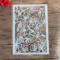 A4 size Design Stencil for Wall Painting Scrapbooking Stamp Album Decorative Embossing Craft Paper DIY Butterfly flower Stencils Rulers  Stencils