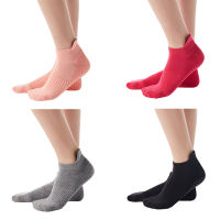 3 PairLot Men Women Non-slip Yoga Socks with Grips Breathable Anti Skid Cotton Floor Socks for Pilates Gym Fitness Barre