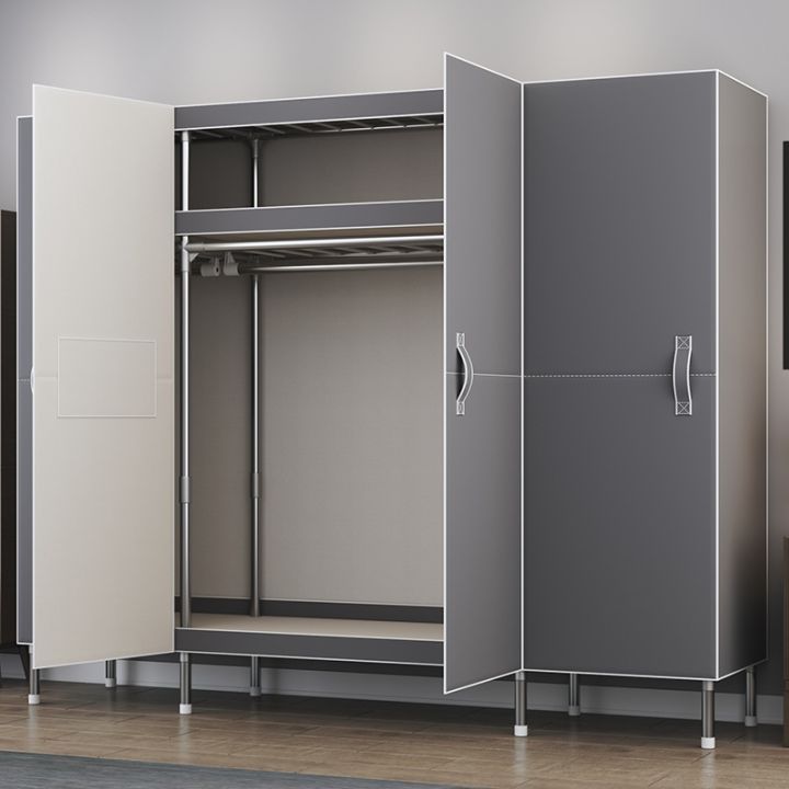 cod-2022-new-cloth-wardrobe-set-home-bedroom-modern-simple-and-rental-room-with-open-door-steel-pipe-bold-plus