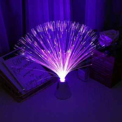 Colorful LED Optic Fiber Light Festival Atmosphere Night Lamp Valentine Decor Party Valentine Wedding Home Decoration