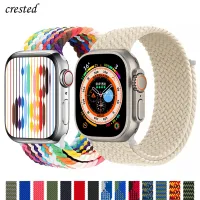 Braided Solo Loop For Apple watch Band 40mm 44mm 49mm 45mm 41mm 38mm 42mm Elastic bracelet iWatch series 8 se 7 3 6 Ultra Strap Straps