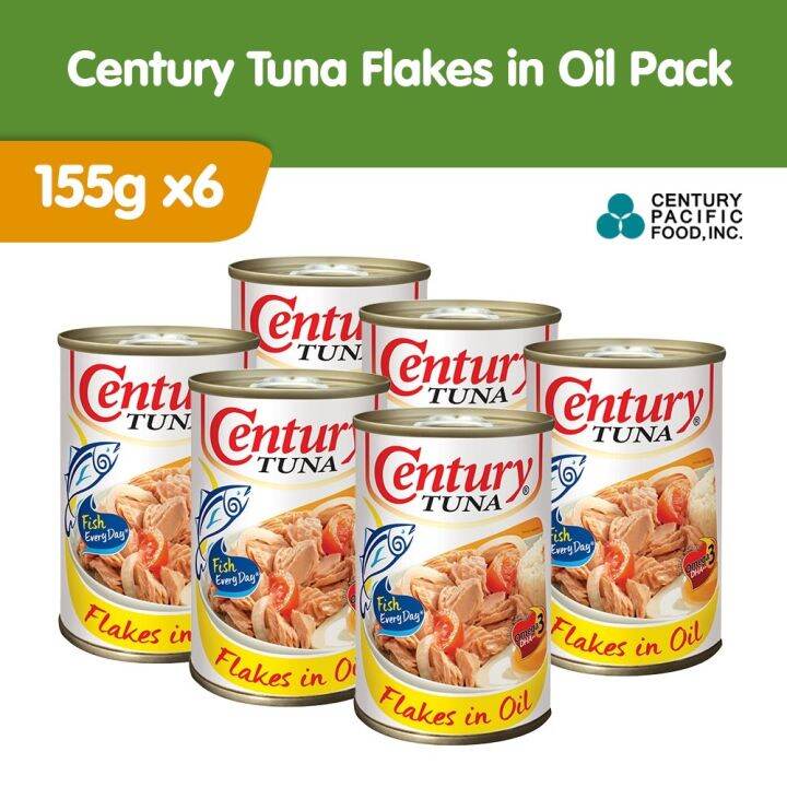 Century Tuna Flakes in Oil 155g Pack of 6 Lazada PH