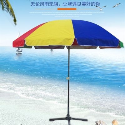 [COD] Parasol outdoor garden large stall sun beach advertising 3 meters double bone