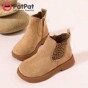 PatPat Shoes Giày Bé Trai Bé Gái Tập Đi Giày Chelsea Bảng Cheetah