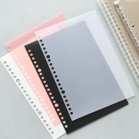 A5/B5 20/26 Hole Binder Circle PP Matte Notebook Spiral Binder Index Separator Page Dividers Diary Book Sticker Stationery Note Books Pads