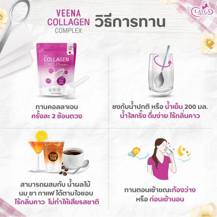 ของแท้100-veena-collagen-complex-วีน่า-คอลลาเจน-คอมเพล็กซ์-คอลลาเจนบริสุทธิ์พรีเมี่ยม-ดูดซึมไว