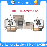 Y Store ใหม่สำหรับ Legion 5 Pro-16ACH6H R9000P 16นิ้ว CPU GPU พัดลมระบายความร้อนด้วยฮีทซิงค์5H40 S20280 2021 100 ทดสอบ