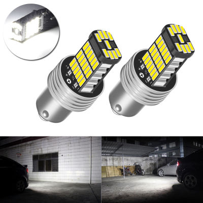 2pcs หมอก/ไฟเลี้ยว/เบรค/ย้อนกลับ P21W 1156 BA15S หลอดไฟ LED 4014 LED รถเลี้ยวสัญญาณย้อนกลับเบรค Ligh สีขาว-dliqnzmdjasfg