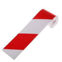 2in X 10ft PREMIUM Reflective Safety Red and White Conspicuity Tape Trailer Waterproof self-adhesive-EDCNM SHOP