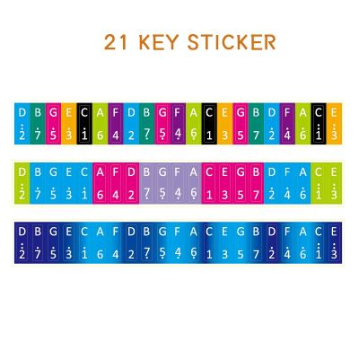 【YF】 21key Kalimba Sticker 4x14mm Rectangular stickers Thumb key scale Musical instrument Accessories Learner