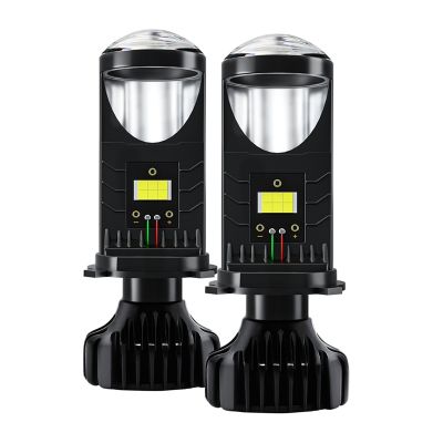 H4 Bi-LED 20000LM 80W Mini Projector Lens Automobiles Bulb Conversion Kit High/Low Beam Headlight