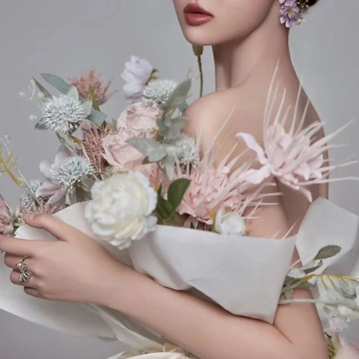 xiaohongshu-กระโปรงดอกไม้นางฟ้าลายดอกไม้กระดาษห่อเอลฟ์เปลี่ยนรูปสาวภาพดอกไม้สร้างสรรค์สไตล์เดียวกัน