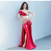 hot【DT】 2021 new belly dance performance set light luxury oriental group competition suit women