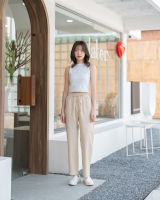 Linen Pants กางเกงขายาว ผ้าลินินคอตตอน เอวสมอคพร้อมเชือกปรับขนาดได้ เอวสูง ผ้าไม่บาง ไม่คันผิว เย็นสบาย