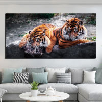 60X120ซม. โมเดิร์น1แผง Tiger สัตว์ภาพวาดผ้าใบตกแต่งบ้าน Wall Art Picture Room โปสเตอร์ (ไม่มีกรอบ)