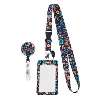 Retro Gift Office School Detachable Neck Strap Practical Mobile Phone Keys Swivel Lobster Clasp Multifunctional With Lanyard Retractable Reel ID Card Badge Holder