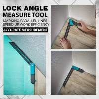 2022 Lock Angle Measure Tool Fast Marking Gauge Protractor Edge Rule Adjustable Angle Measuring Ruler For Carpenter Tools Parts